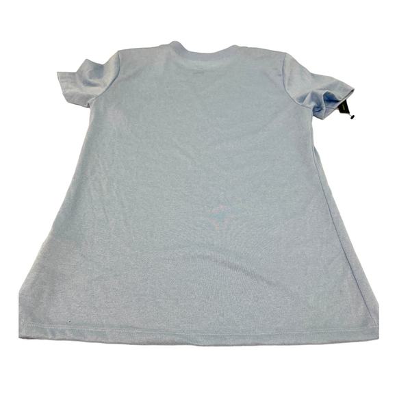 Nike Dri-Fit Women's Light Blue Short Sleeve Tee T-Shirt Gym Running Workout XS - Picture 2 of 3
